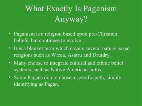 What is paganism simple